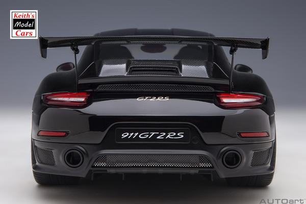[1/18 Scale] Porsche 911 GT2 RS Weissach Package in Black by AUTOart Models