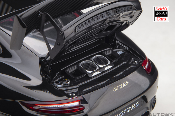 [1/18 Scale] Porsche 911 GT2 RS Weissach Package in Black by AUTOart Models