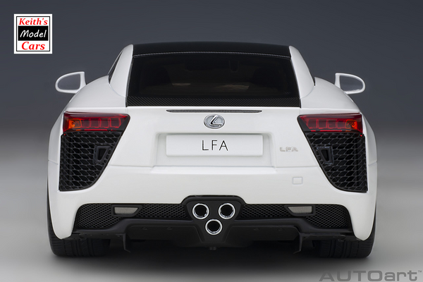 [1/18 Scale] Lexus LFA in Whitest White/Black Carbon by AUTOart Models