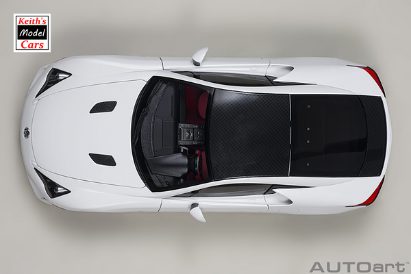 [1/18 Scale] Lexus LFA in Whitest White/Black Carbon by AUTOart Models