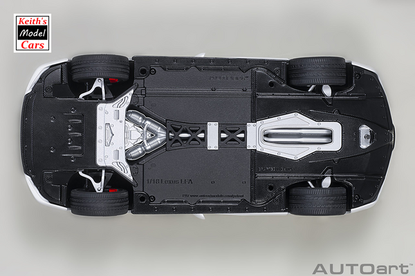 [1/18 Scale] Lexus LFA in Whitest White/Black Carbon by AUTOart Models