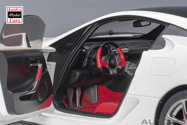[1/18 Scale] Lexus LFA in Whitest White/Black Carbon by AUTOart Models