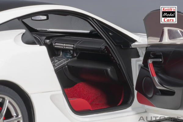 [1/18 Scale] Lexus LFA in Whitest White/Black Carbon by AUTOart Models