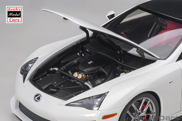 [1/18 Scale] Lexus LFA in Whitest White/Black Carbon by AUTOart Models