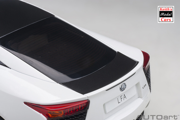 [1/18 Scale] Lexus LFA in Whitest White/Black Carbon by AUTOart Models