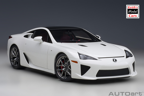 [1/18 Scale] Lexus LFA in Whitest White/Black Carbon by AUTOart Models