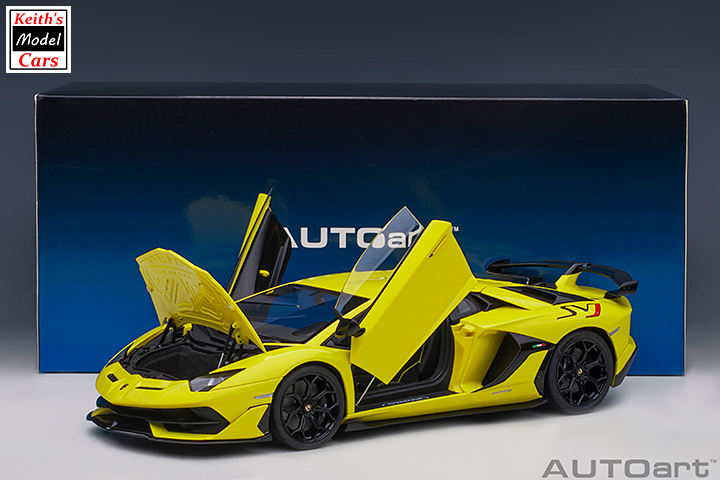 1:18 Scale AUTOart Models Lamborghini Aventador SVJ in Giallo 1:18 Scale AUTOart Models Lamborghini Aventador SVJ in Giallo