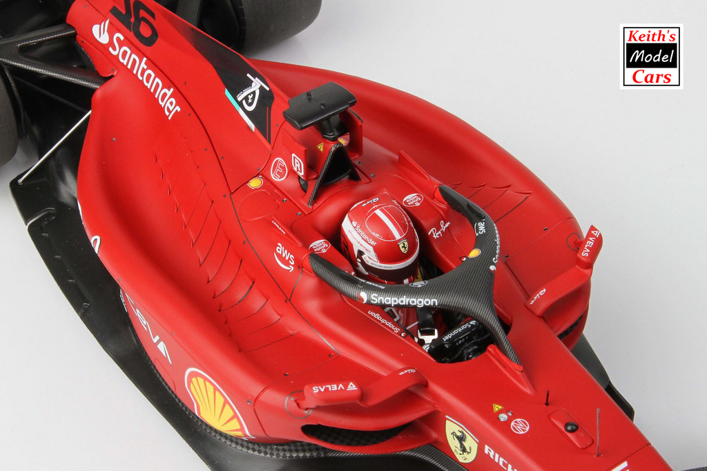 BBR-MODELS BBR221816 Scale 1/18  FERRARI F1-75 TEAM SCUDERIA FERRARI N 16  WINNER BAHRAIN GP 2022 CHARLES LECLERC RED