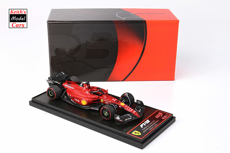 1:43 Scale BBR Models Ferrari F1-75 - Winner Bahrain GP 2022