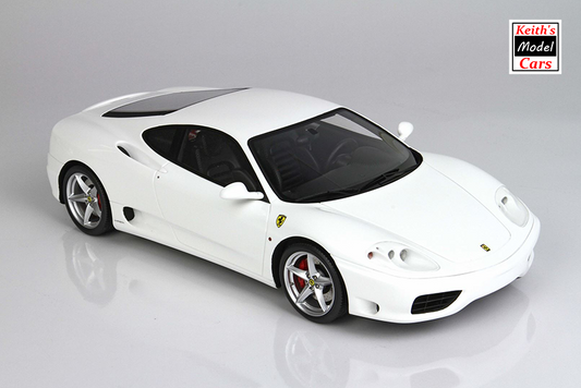 [Maßstab 1/18] Ferrari 360 Modena in glänzendem Awus-Weiß mit Schaltgetriebe von BBR Models 