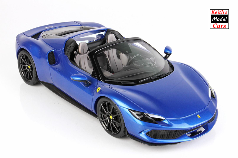 1:18 Scale BBR Models Ferrari 296 GTS in Blu Corsa (P18215F