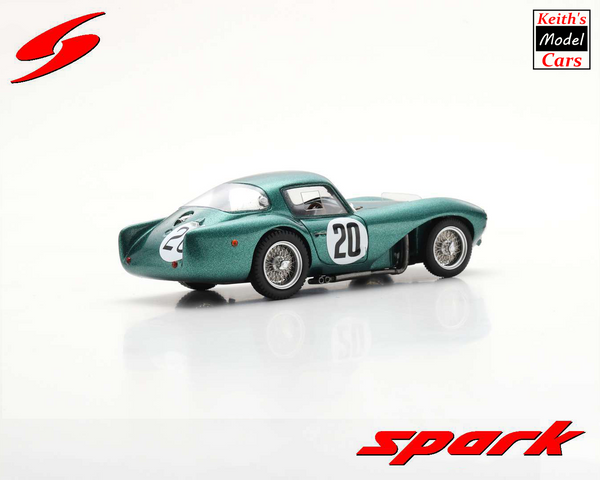 [1/43 Scale] Aston Martin DB3 S 24H Le Mans 1954 (No.20 "B. Bira"/P. Collins) by Spark Models