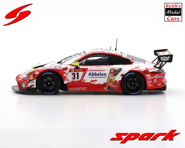 [1/43 Scale] Audi R8 LMS GT3 - Audi Sport Team - 2nd Place 24H Nürburgring 2020 (No.3) by Spark Models