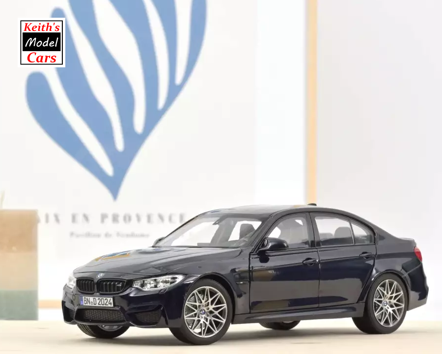 1/18 BMW M3 Competition 2017 Dark Blue Metallic Diecast