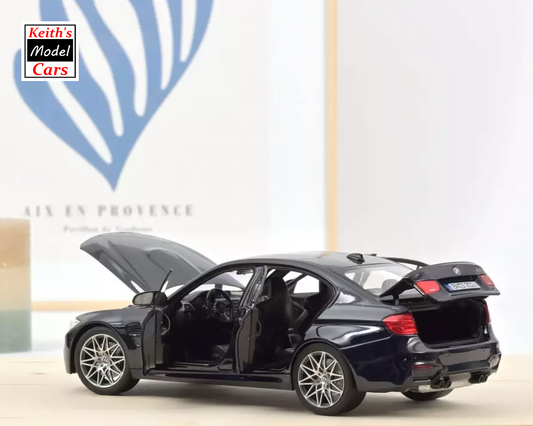 [Maßstab 1/18] 2017 BMW M3 Competition in Blau Metallic von Norev 