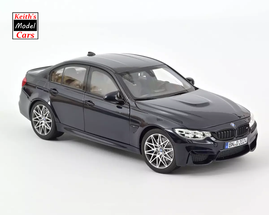 [1/18 Scale] 2017 BMW M3 Competition in Blue Metallic by Norev